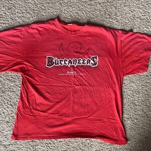 Fruit of the Loom Red Buccaneers Short Sleeve Tee